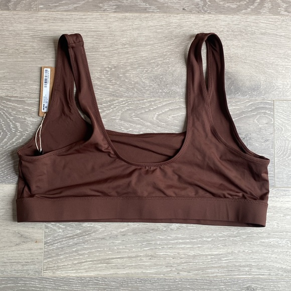 SKIMS SIGNATURE TANK BIKINI TOP 2X COCOA NWT - Picture 11 of 11